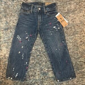Polo by Ralph Lauren Kids' Denim with Paint Splatter